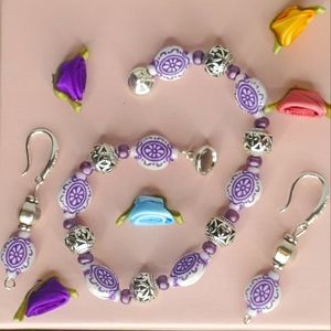 Bracelet and Earing set.